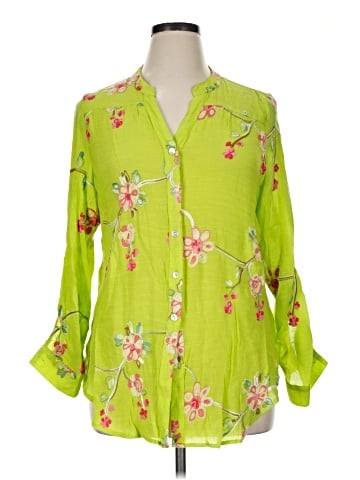 Fig and Flower 3/4 Sleeve Blouse (view 1)