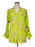 Fig and Flower Floral Green 3/4 Sleeve Blouse Size XL - photo 1