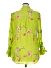 Fig and Flower Floral Green 3/4 Sleeve Blouse Size XL - photo 2