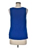 Express 100% Polyester Blue Sleeveless Blouse Size M - photo 2
