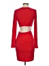 Express 100% Polyester Solid Red Cocktail Dress Size S - photo 2