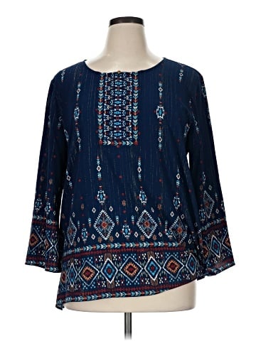 Ruby Rd. 3/4 Sleeve Blouse (view 1)