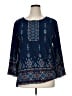Ruby Rd. Blue 3/4 Sleeve Blouse Size XL - photo 1