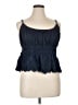 Gap 100% Cotton Blue Sleeveless Blouse Size XL - photo 1