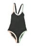 Platinum Chevron-herringbone Gray Black One Piece Swimsuit Size M - photo 1