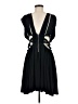 Express 100% Polyester Solid Black Cocktail Dress Size L - photo 2