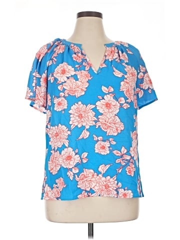 Studio B by BOBEAU Short Sleeve Blouse (view 1)
