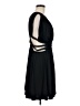 Express 100% Polyester Solid Black Cocktail Dress Size L - photo 4