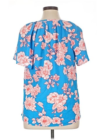 Studio B by BOBEAU Short Sleeve Blouse (view 2)