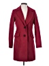 Sam Edelman Burgundy Wool Coat Size XS - photo 1