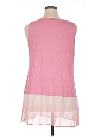 LOGO by Lori Goldstein Sleeveless T-Shirt (view 2)