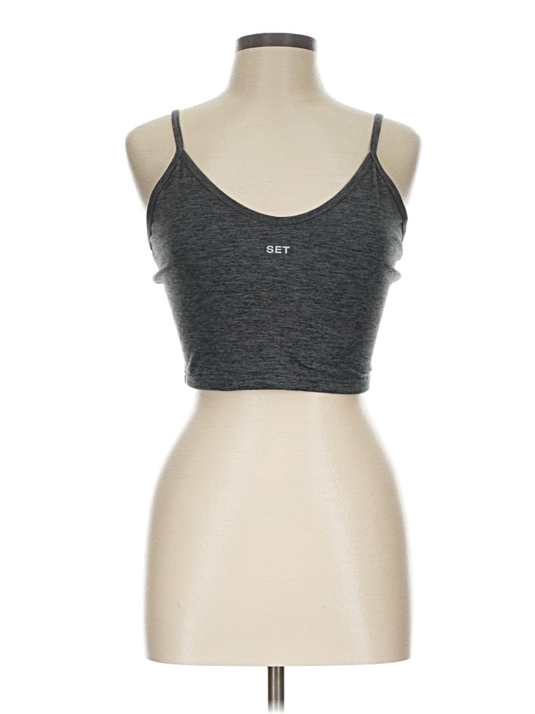 Pre-owned Set Active Sports Bra In Gray