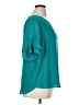 Van Heusen 100% Polyester Teal Short Sleeve Blouse Size XL - photo 4