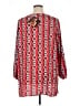 IMAN 100% Polyester Red Long Sleeve Blouse Size 1X - photo 2