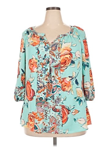 Figueroa & Flower 3/4 Sleeve Blouse (view 1)