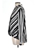 DressBarn Stripes Silver Long Sleeve Blouse Size L - photo 5