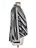 DressBarn Stripes Silver Long Sleeve Blouse Size L - photo 4