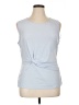 DKNY Blue Sleeveless Top Size XL - photo 1