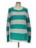 a.n.a. A New Approach Stripes Teal Pullover Sweater Size L - photo 1