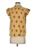 VOY Polka Dots Gold Sleeveless Blouse Size S - photo 1