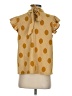 VOY Polka Dots Gold Sleeveless Blouse Size S - photo 2