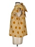 VOY Polka Dots Gold Sleeveless Blouse Size S - photo 5