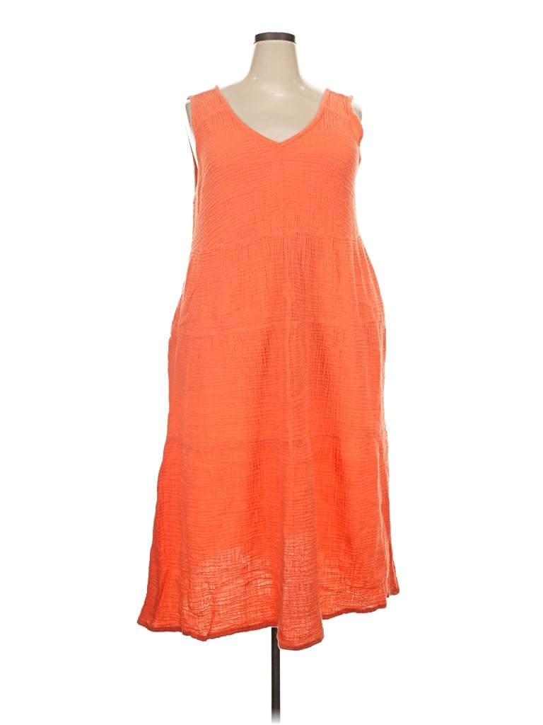 Pre-owned Natural Reflections Casual Dress In Orange