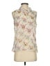 CAbi 100% Polyester Floral Ivory Sleeveless Blouse Size S - photo 1