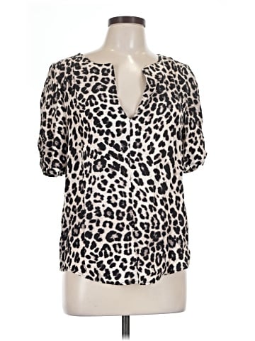 Joie Short Sleeve Silk Top (view 1)