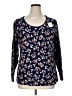 Lands' End Blue Long Sleeve T-Shirt Size 1X - photo 1