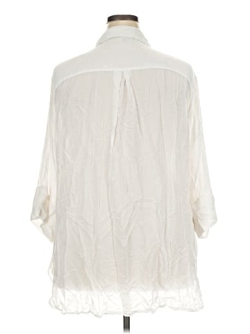 Universal Standard 3/4 Sleeve Button-Down Shirt (view 2)