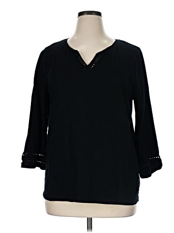 Karen Scott 3/4 Sleeve Blouse (view 1)