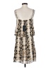 Gibson 100% Polyester Animal Print Silver Cocktail Dress Size S - photo 2