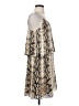 Gibson 100% Polyester Animal Print Silver Cocktail Dress Size S - photo 4