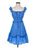 Unbranded 100% Polyester Polka Dots Blue Casual Dress Size S - photo 1