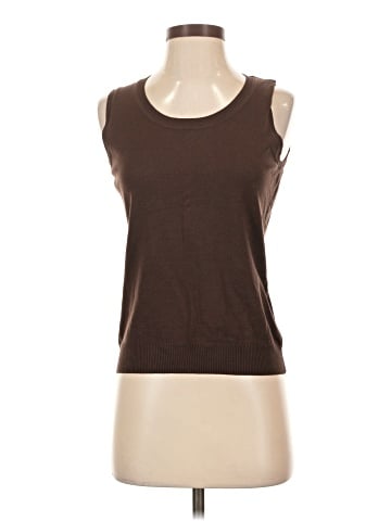 August Silk Sleeveless T-Shirt (view 1)