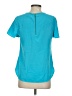 Lands' End 100% Polyester Teal Short Sleeve Blouse Size 4 - photo 2