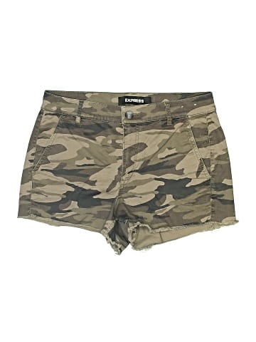 Express Khaki Shorts (view 1)