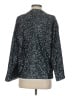 Gap 100% Polyester Metallic Silver Blazer Size S - photo 2