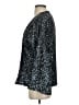 Gap 100% Polyester Metallic Silver Blazer Size S - photo 5