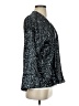 Gap 100% Polyester Metallic Silver Blazer Size S - photo 4