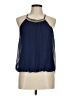 Mine 100% Polyester Blue Sleeveless Blouse Size M - photo 1