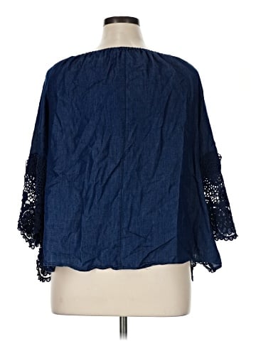 Unique Spectrum 3/4 Sleeve Blouse (view 2)