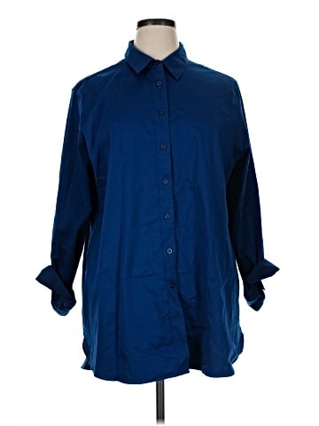 Chico's 3/4 Sleeve Button-Down Shirt (view 1)