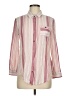 Ruff Hewn Stripes Pink Long Sleeve Button-Down Shirt Size M - photo 1