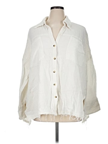 We the Free 3/4 Sleeve Button-Down Shirt (view 1)