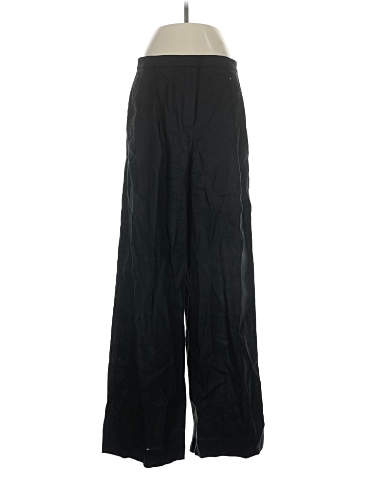 Pre-owned Mng Linen Pants In Black