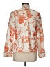 Coldwater Creek Floral Orange Jacket Size 6 - photo 1