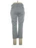 Lands' End Solid Stripes White Gray Casual Pants Size 14 - photo 2