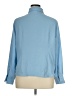Studio C 100% Polyester Solid Blue Long Sleeve Blouse Size XL - photo 2